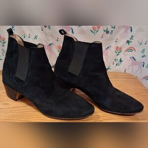 EUC Repetto Rico Black Suede Casual Quiet Luxury Ankle Bootie Boot Shoe SZ 8